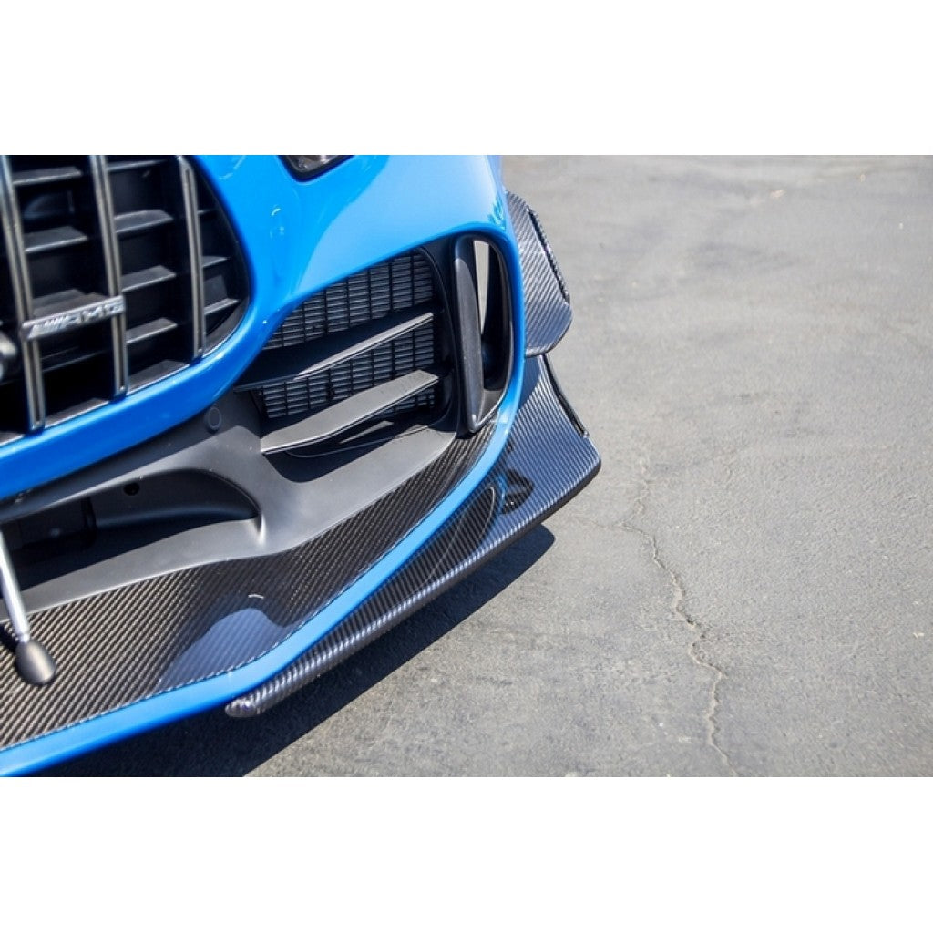 Mercedes-Benz AMG GTR Pro Carbon Fiber Front Bumper Canards 2020-Front Bumper Canards-Grocery Getter Performance
