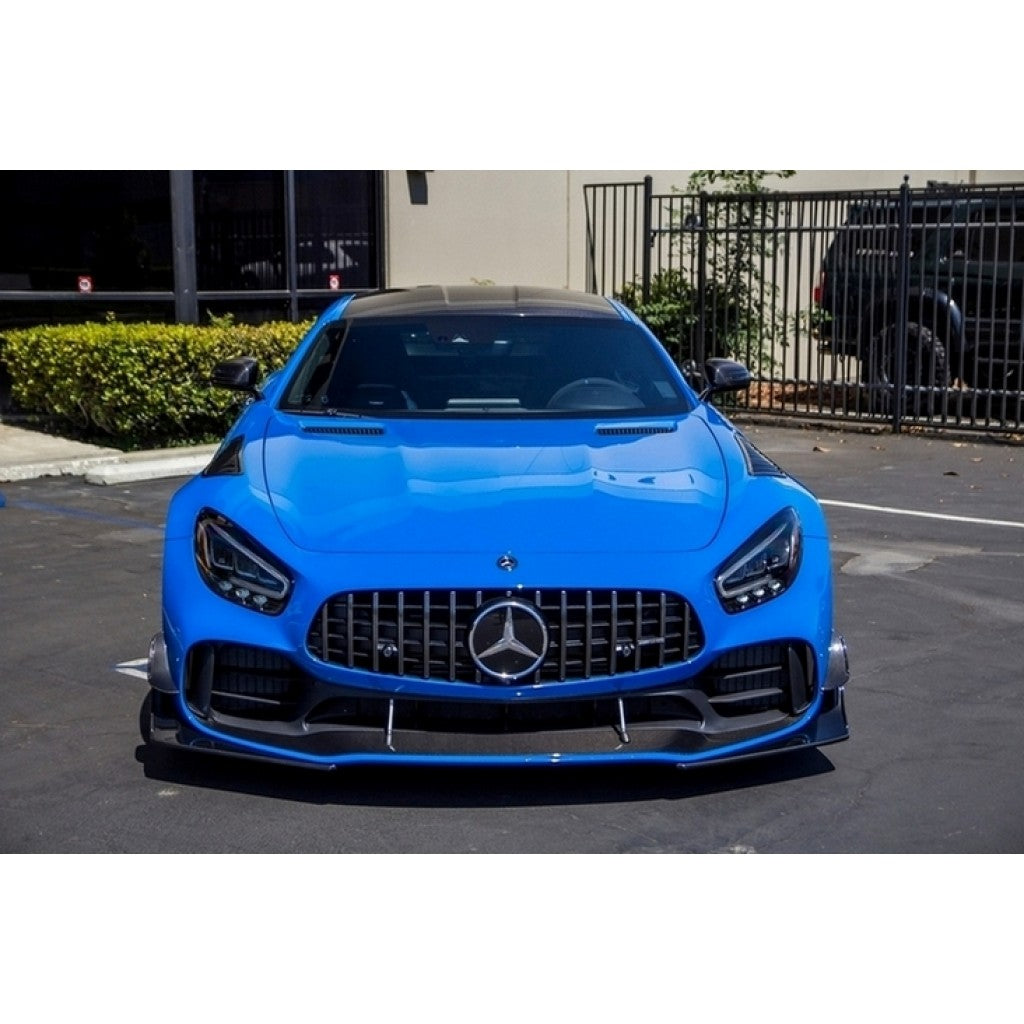 Mercedes-Benz AMG GTR Pro Carbon Fiber Front Bumper Canards 2020-Front Bumper Canards-Grocery Getter Performance