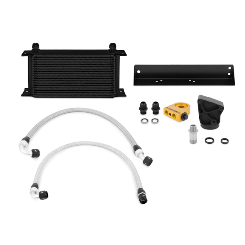 Mishimoto 10-11 Hyundai Gensis Coupe 3.8L Thermostatic Black Oil Cooler Kit-Oil Coolers-Grocery Getter Performance