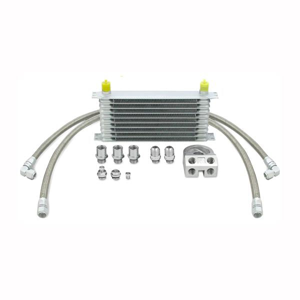 Mishimoto 10-12 Hyundai Genesis Coupe 2.0T Thermostatic Oil Cooler Kit - Black-Oil Coolers-Grocery Getter Performance