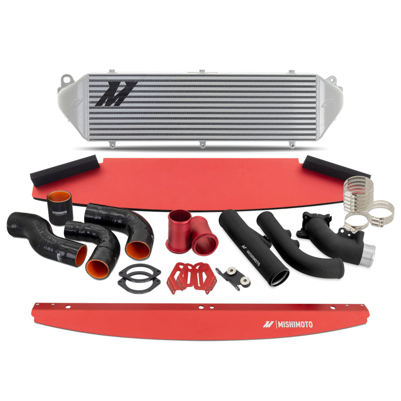 Mishimoto 2023+ Toyota GR Corolla Intercooler & Pipe Kit - Silver Cooler - Black Pipes-Intercooler Kits-Grocery Getter Performance