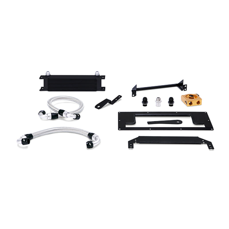 Mishimoto 99-05 Mazda Miata Thermostatic Oil Cooler Kit - Black-Oil Coolers-Grocery Getter Performance