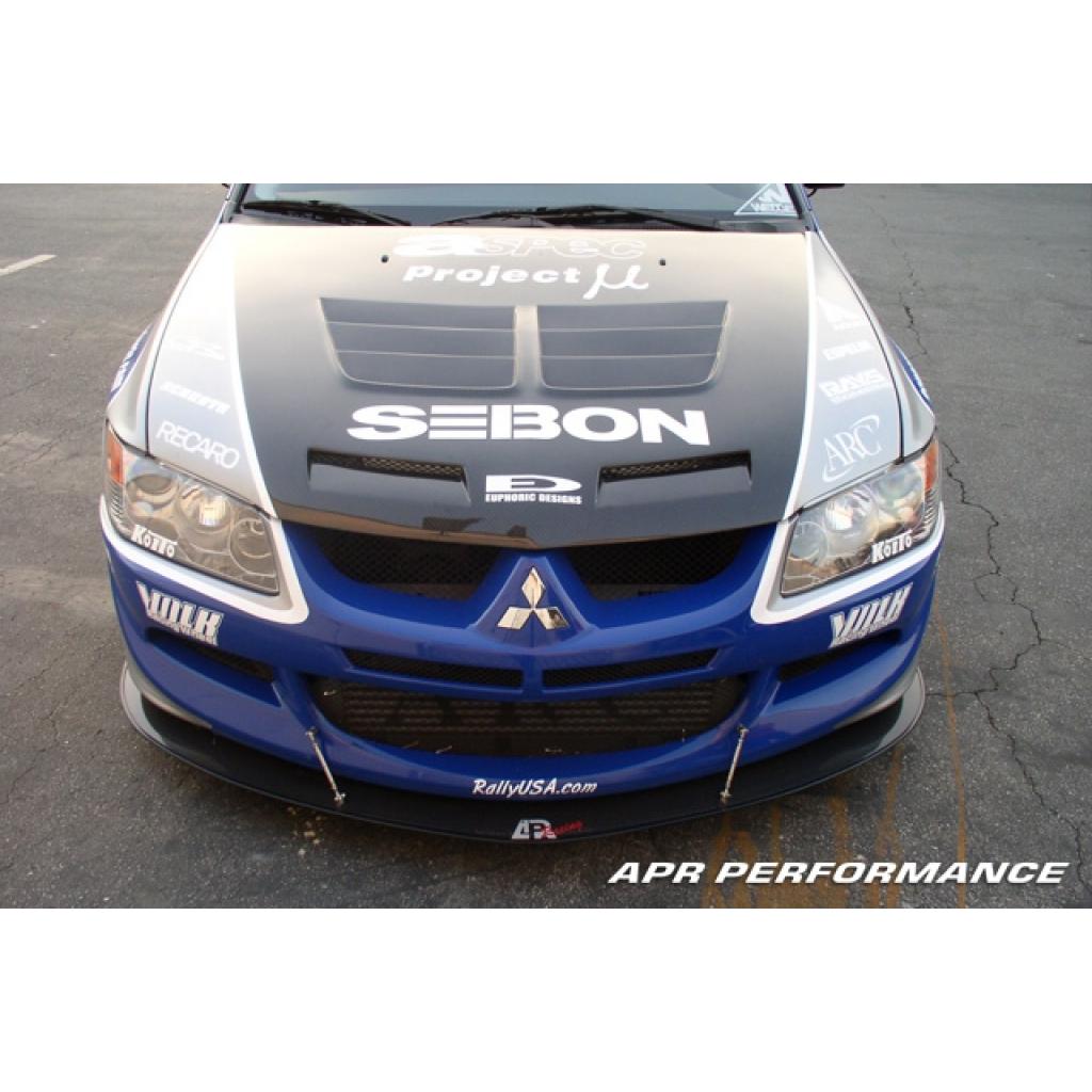 Mitsubishi Evolution 8 (Evo 8) Carbon Fiber Front Wind Splitter 2003-2005-Front Wind Splitter-Grocery Getter Performance
