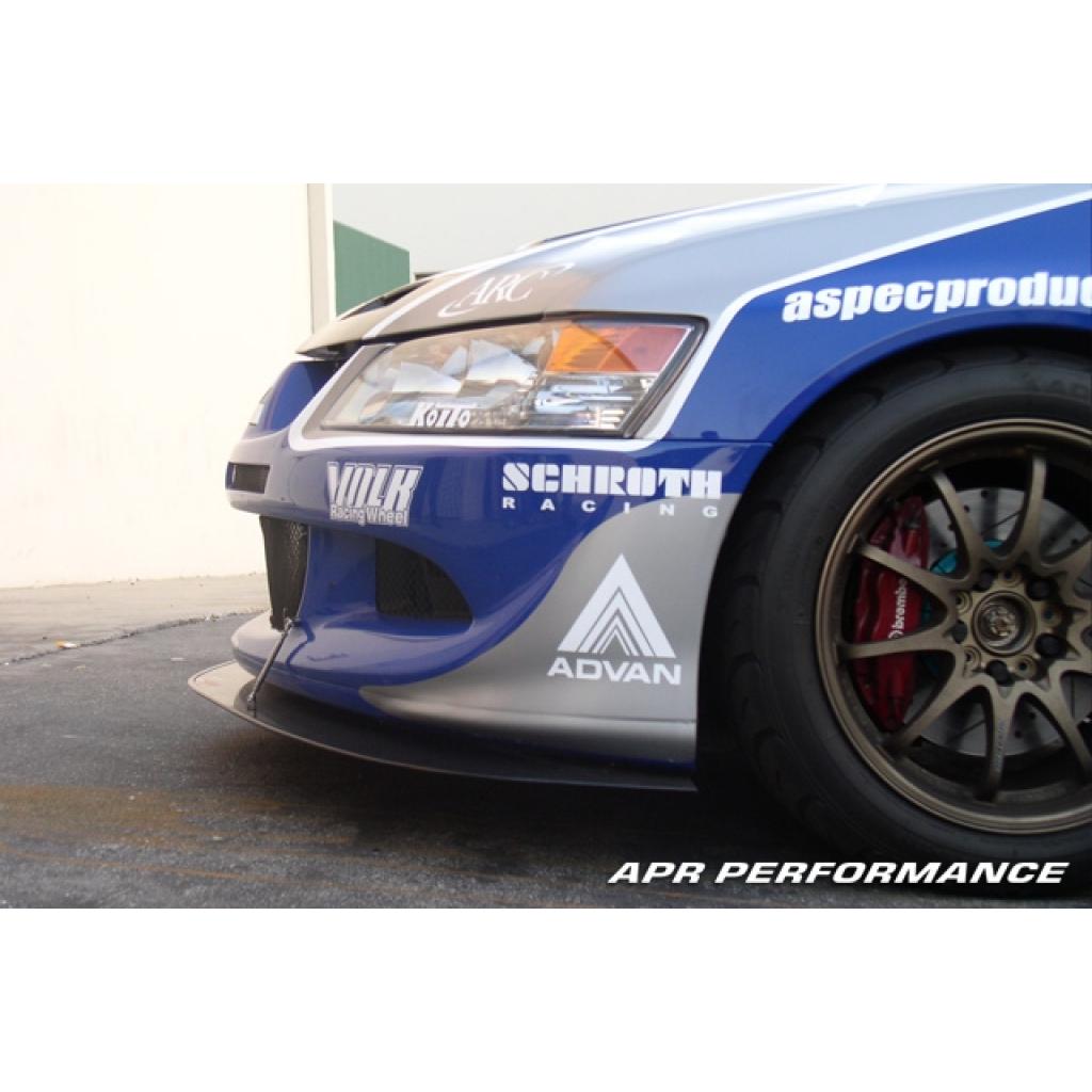 Mitsubishi Evolution 8 (Evo 8) Carbon Fiber Front Wind Splitter 2003-2005-Front Wind Splitter-Grocery Getter Performance