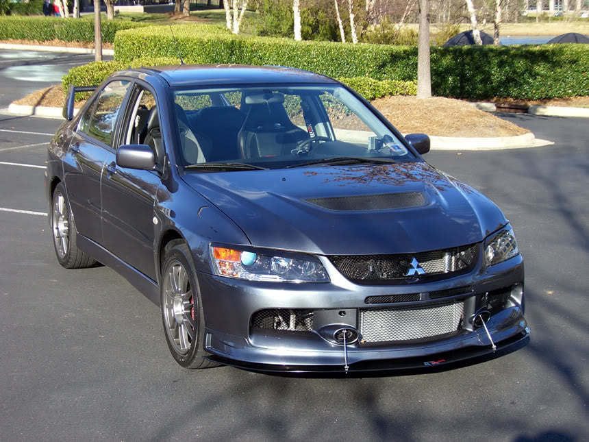 Mitsubishi Evolution 9 (Evo 9) Carbon Fiber Front Wind Splitter 2006-2007-Front Wind Splitter-Grocery Getter Performance