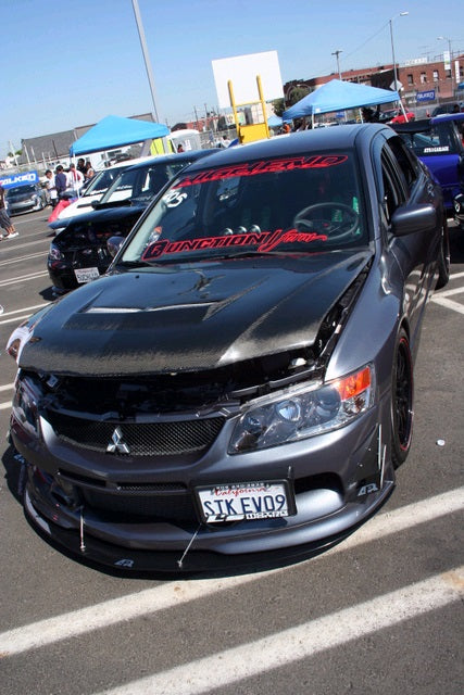 Mitsubishi Evolution 9 (Evo 9) Carbon Fiber Front Wind Splitter 2006-2007-Front Wind Splitter-Grocery Getter Performance