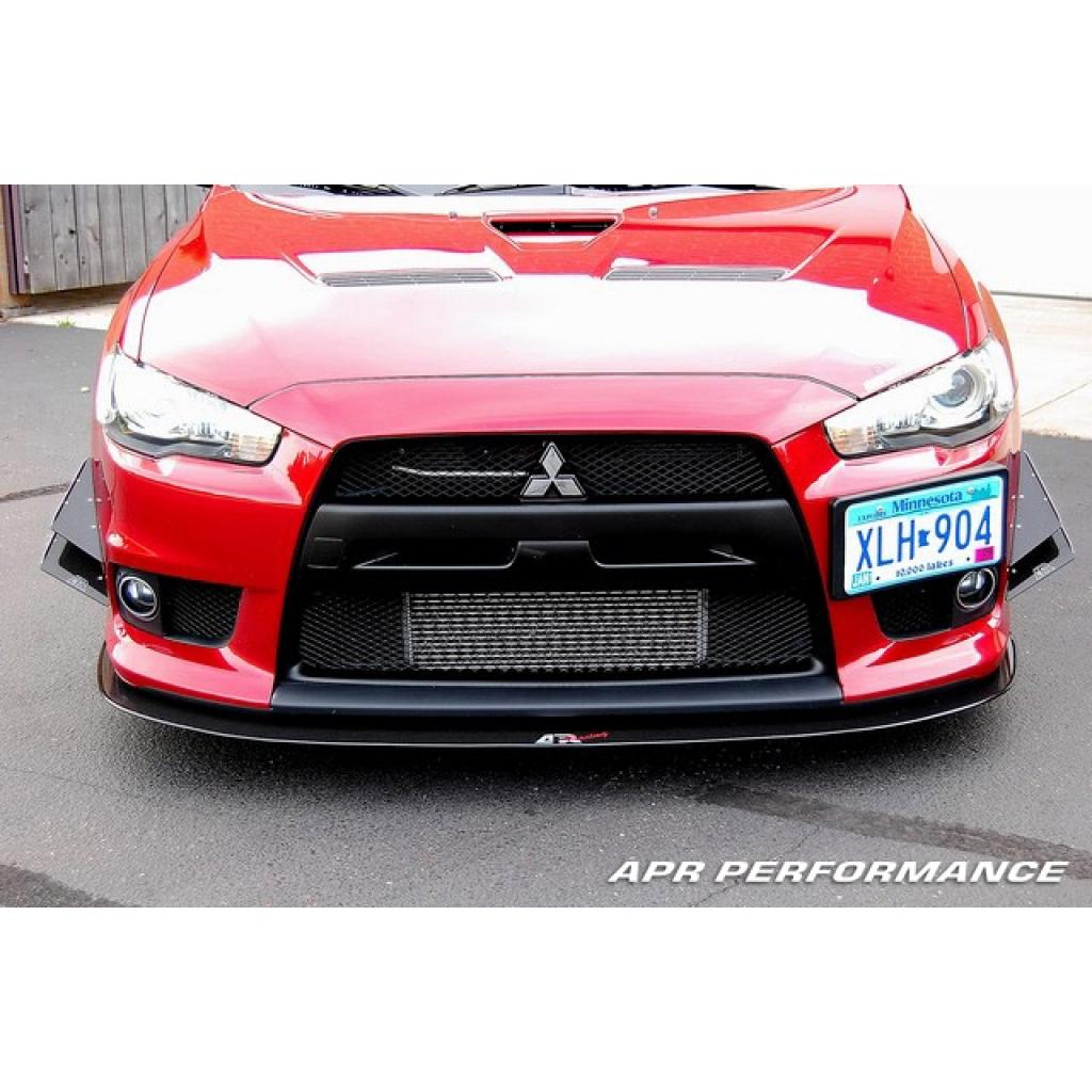 Mitsubishi Evolution X (Evo X) Stock Bumper Carbon Fiber Front Wind Splitter 2008-2016-Front Wind Splitter-Grocery Getter Performance