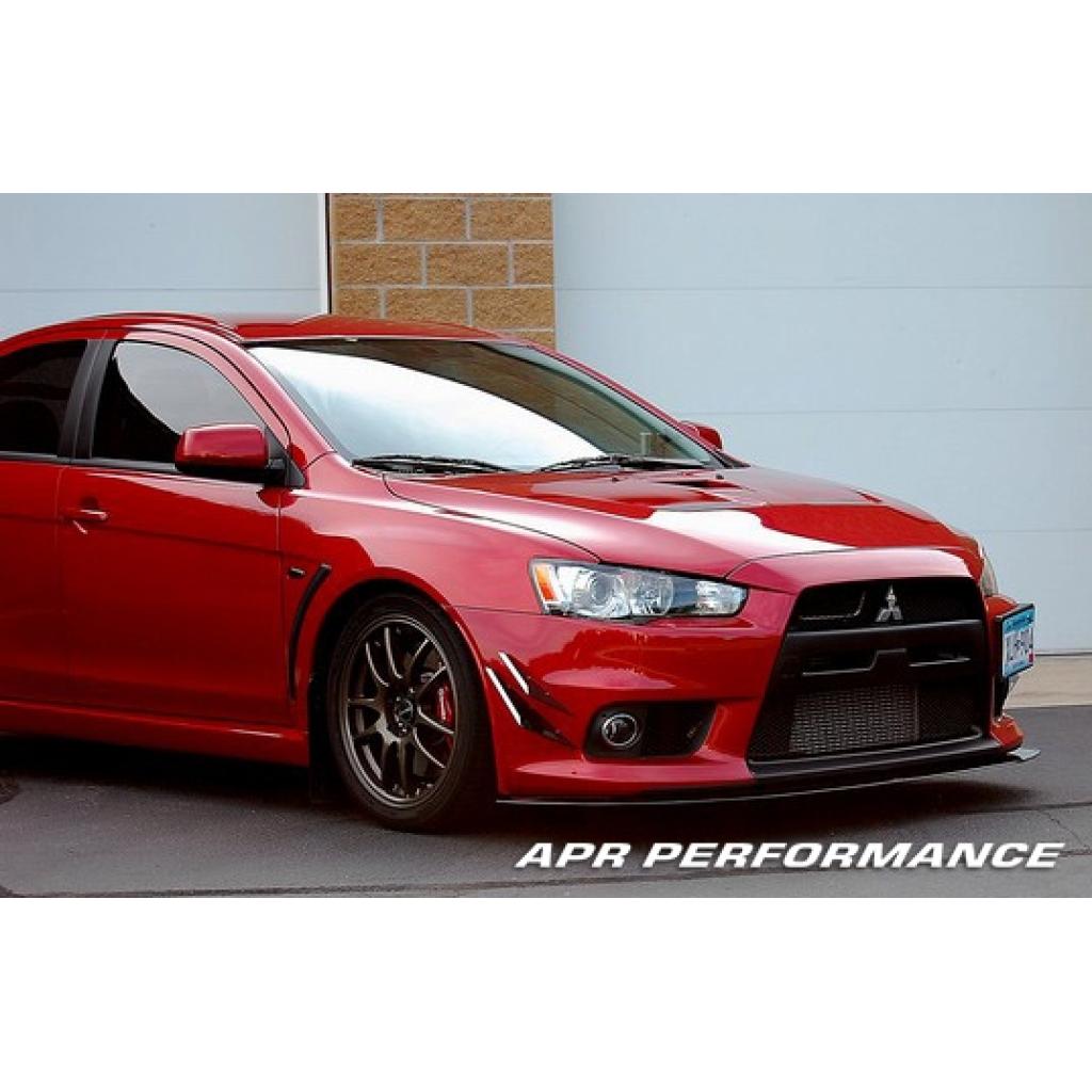 Mitsubishi Evolution X (Evo X) Stock Bumper Carbon Fiber Front Wind Splitter 2008-2016-Front Wind Splitter-Grocery Getter Performance
