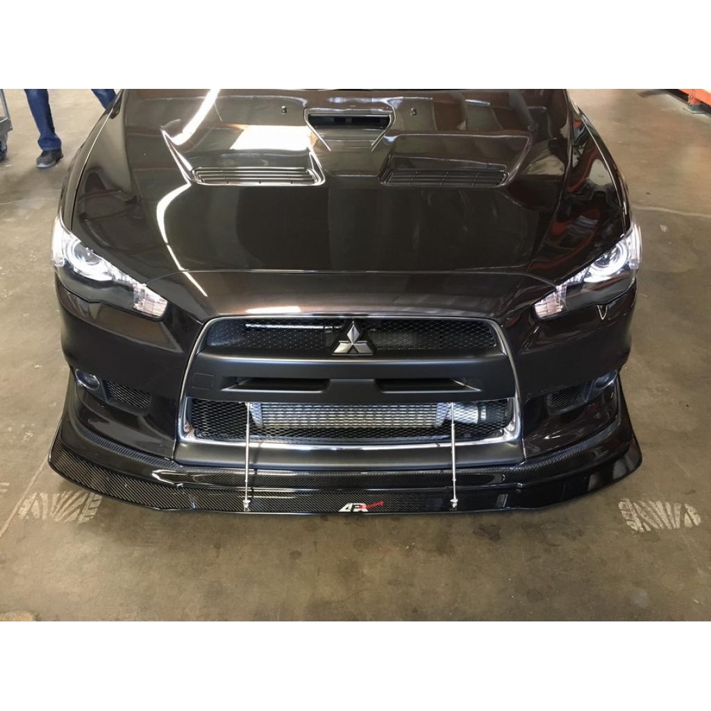 Mitsubishi Evolution X (Evo X) with APR Lip Carbon Fiber Front Wind Splitter 2008-2016-Front Wind Splitter-Grocery Getter Performance