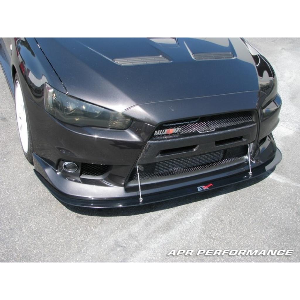Mitsubishi Evolution X (Evo X) with OEM lip Carbon Fiber Front Wind Splitter 2008-2016-Front Wind Splitter-Grocery Getter Performance
