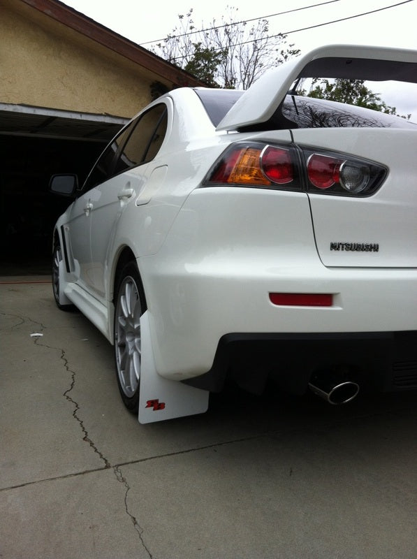 Mitsubishi Lancer EVOLUTION X, Evo X 2008-2016 Rally Mud Flaps-Grocery Getter Performance