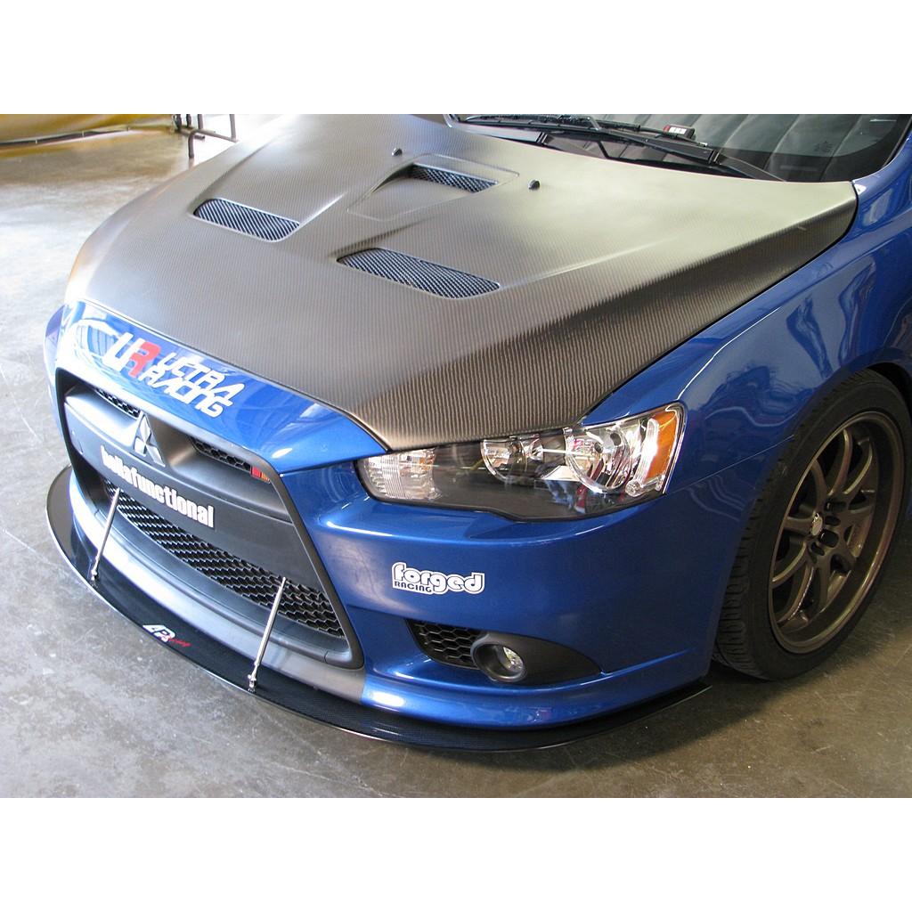 Mitsubishi Lancer Ralliart Carbon Fiber Front Wind Splitter 2009-Up-Front Wind Splitter-Grocery Getter Performance