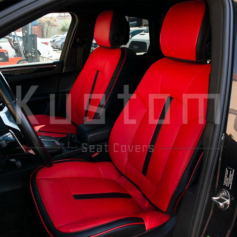 2014-Up Porsche Macan Two-tone Leather Seat Covers