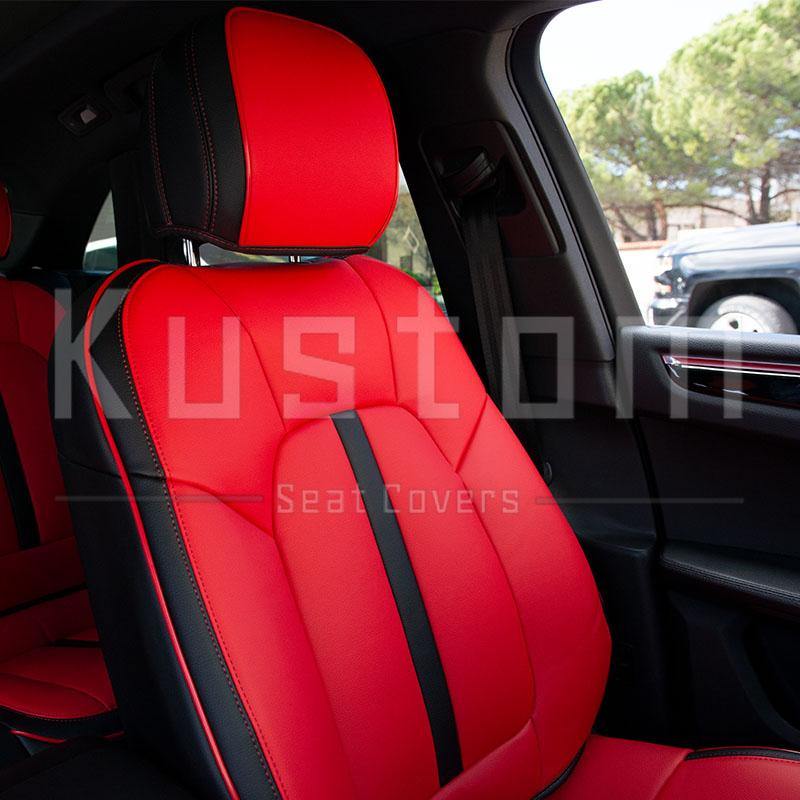 2014-Up Porsche Macan Two-tone Leather Seat Covers