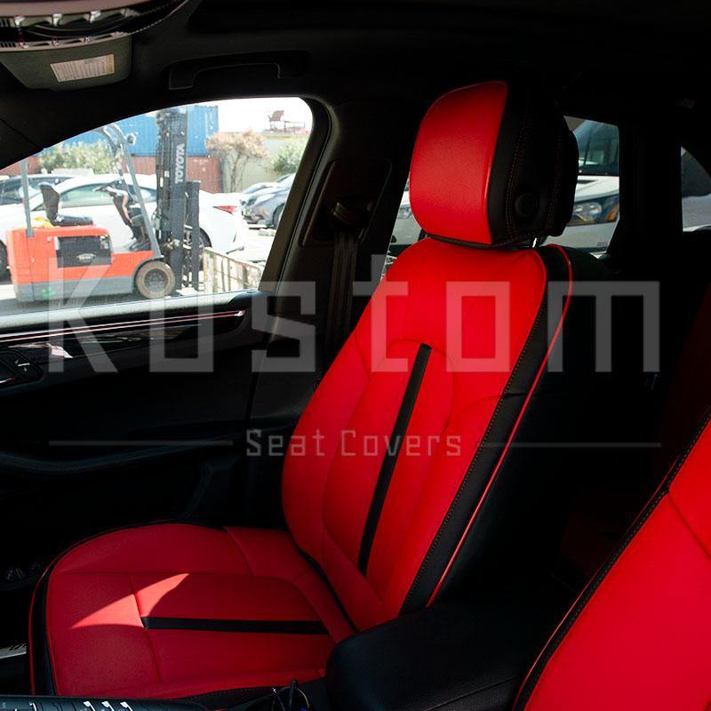 2014-Up Porsche Macan Two-tone Leather Seat Covers