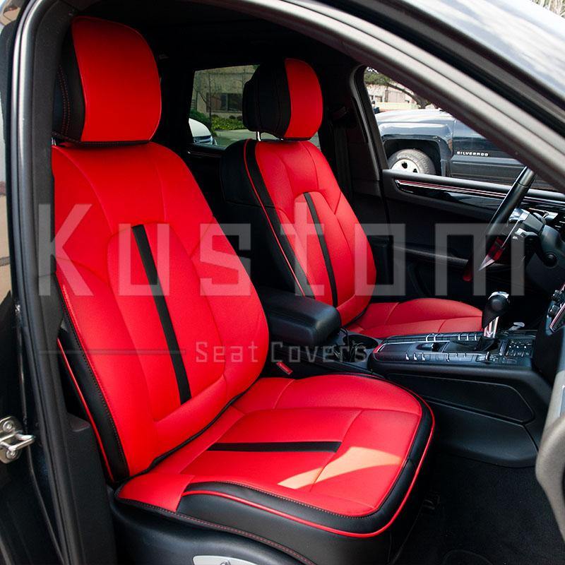 2014-Up Porsche Macan Two-tone Leather Seat Covers