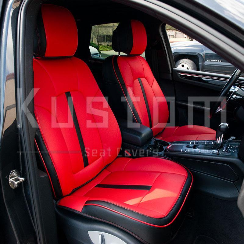 2014-Up Porsche Macan Two-tone Leather Seat Covers