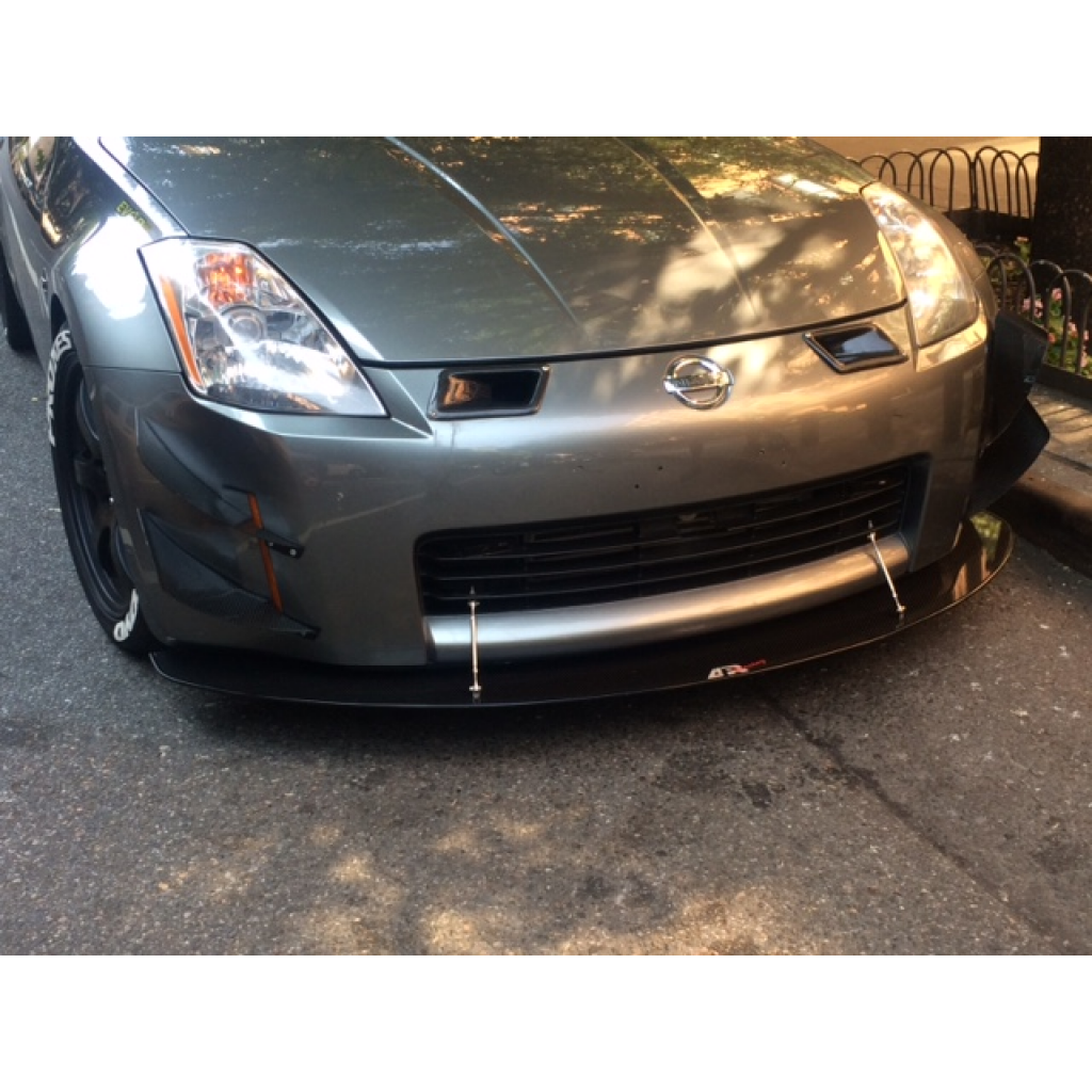 Nissan 350Z Carbon Fiber Front Wind Splitter 2002-2008-Front Wind Splitter-Grocery Getter Performance
