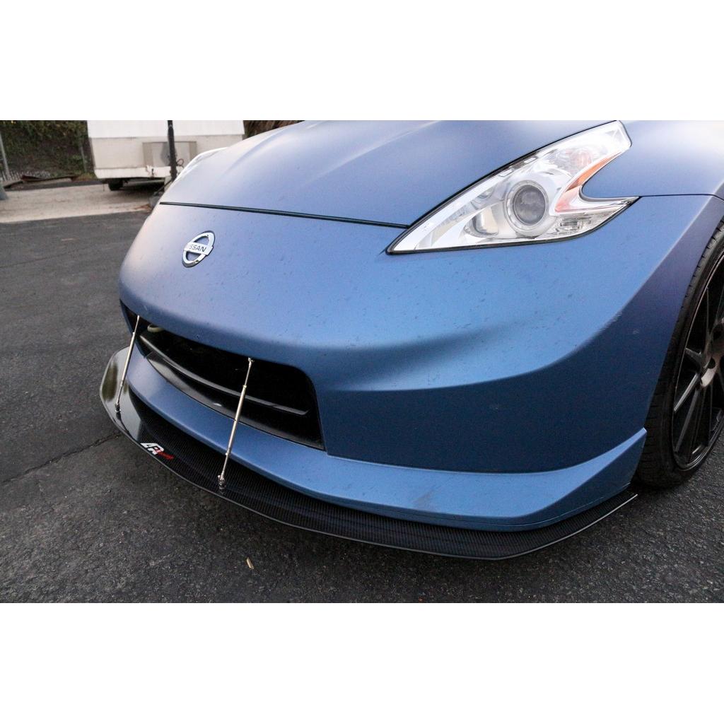 Nissan 370Z Nismo Bumper Carbon Fiber Front Wind Splitter 2009-14-Front Wind Splitter-Grocery Getter Performance