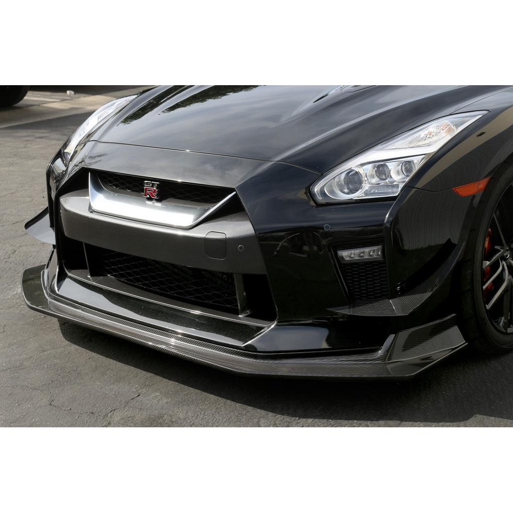 Nissan GTR R35 Carbon Fiber Front Bumper Canards 2017-2022-Front Bumper Canards-Grocery Getter Performance