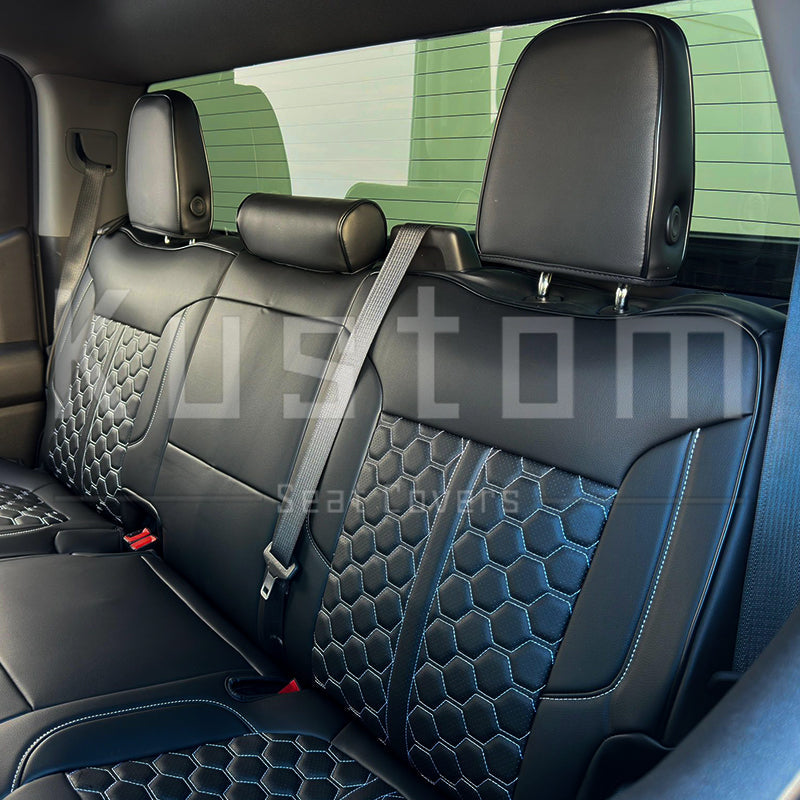 2019-Up Chevrolet Silverado Premium Custom Leather Seat Covers