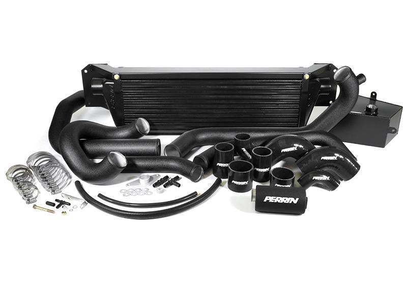 PERRIN 15-21 Subaru STI Front Mount Intercooler Boost Tubes + Hardware - Black Tubes-Intercooler Ducting-Grocery Getter Performance