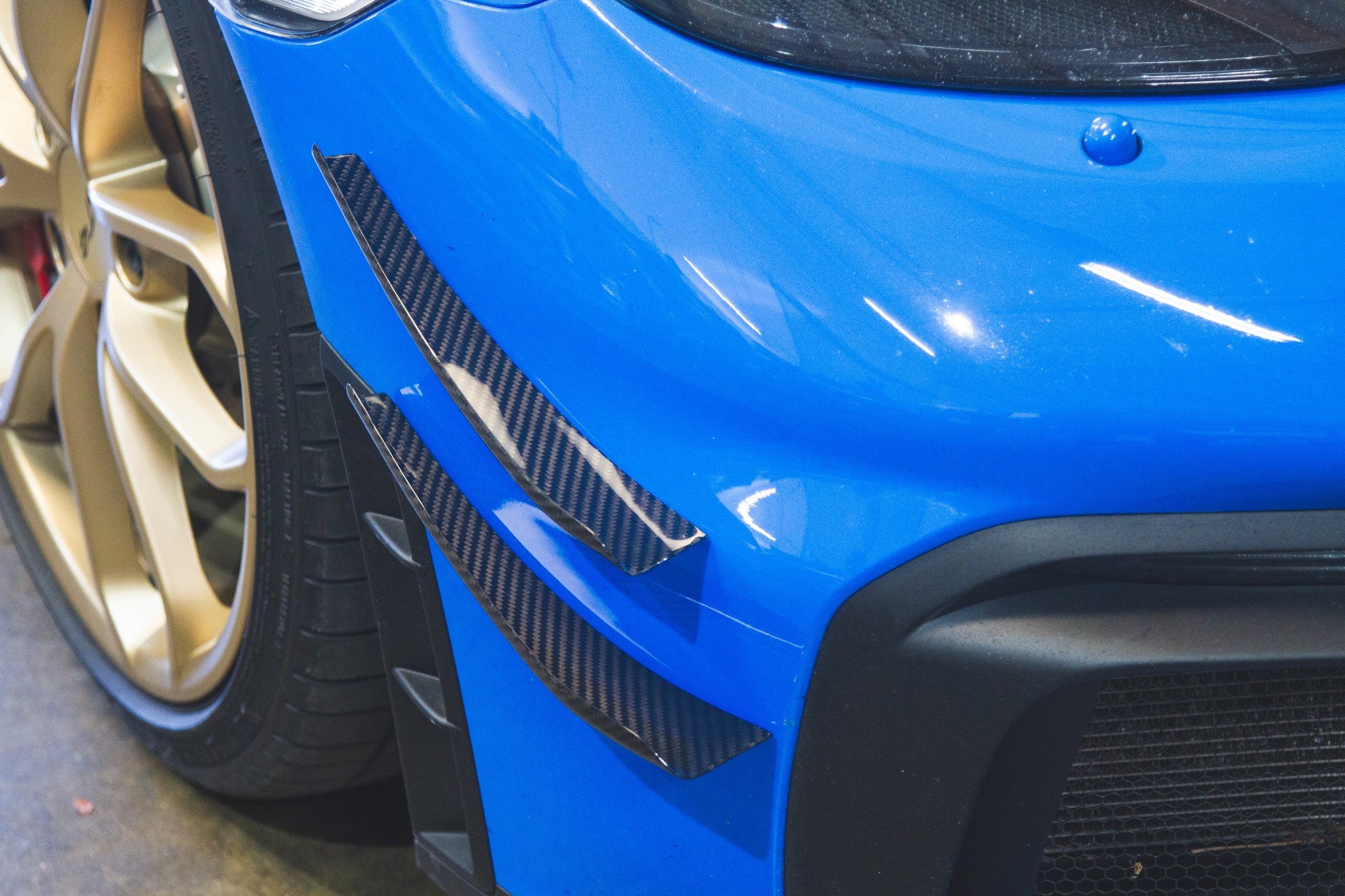 Porsche 718 Cayman GT4 Carbon Fiber Canards 2020-2023-Front Bumper Canards-Grocery Getter Performance