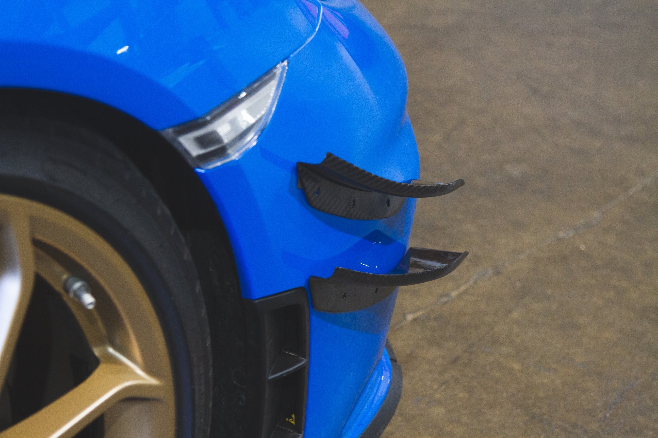 Porsche 718 Cayman GT4 Carbon Fiber Canards 2020-2023-Front Bumper Canards-Grocery Getter Performance