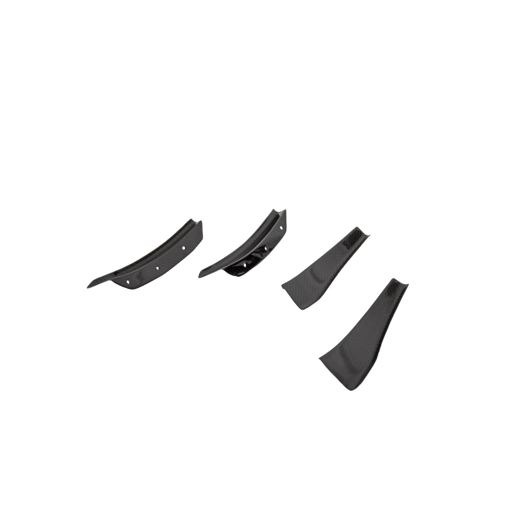 Porsche 718 Cayman GT4 Carbon Fiber Canards 2020-2023-Front Bumper Canards-Grocery Getter Performance