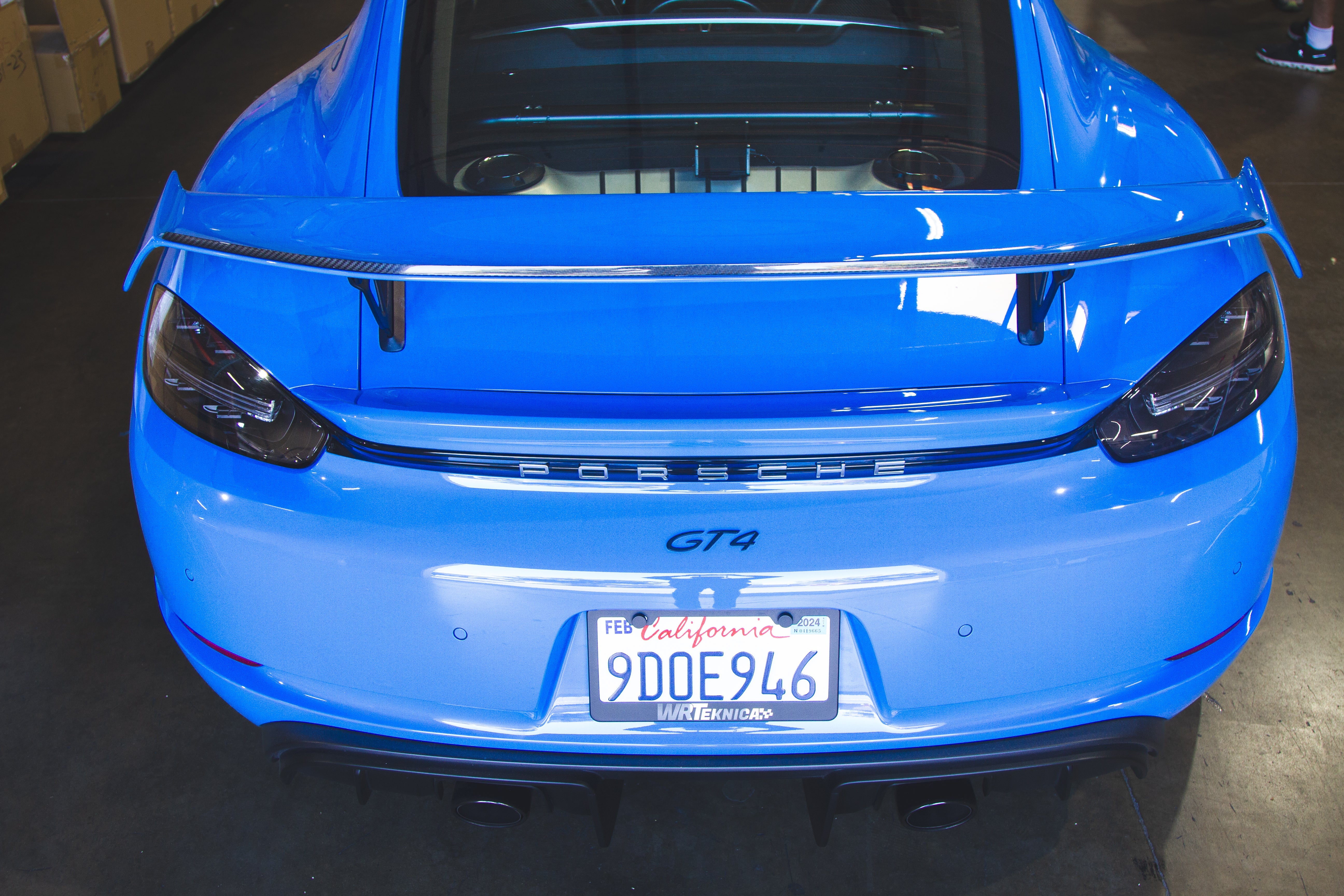 Porsche 718 Cayman GT4 Carbon Fiber Gurney Flap 2020 - 2023-Gurney Flap-Grocery Getter Performance