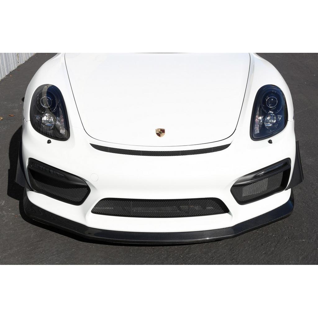 Porsche 981 Cayman GT4 Carbon Fiber Front Bumper Canards 2015-2016-Grocery Getter Performance