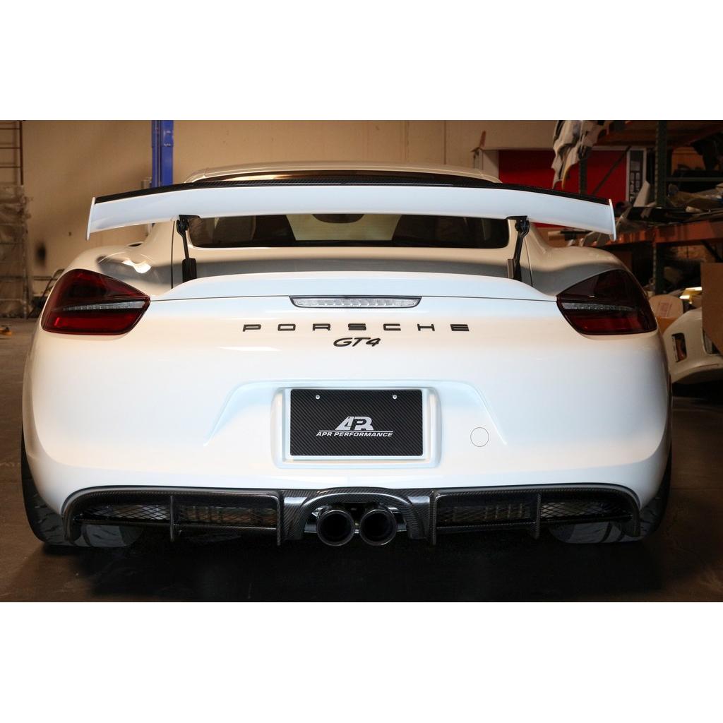 Porsche 981 Cayman GT4 Carbon Fiber Rear Diffuser 2015-2016-Rear Diffuser-Grocery Getter Performance