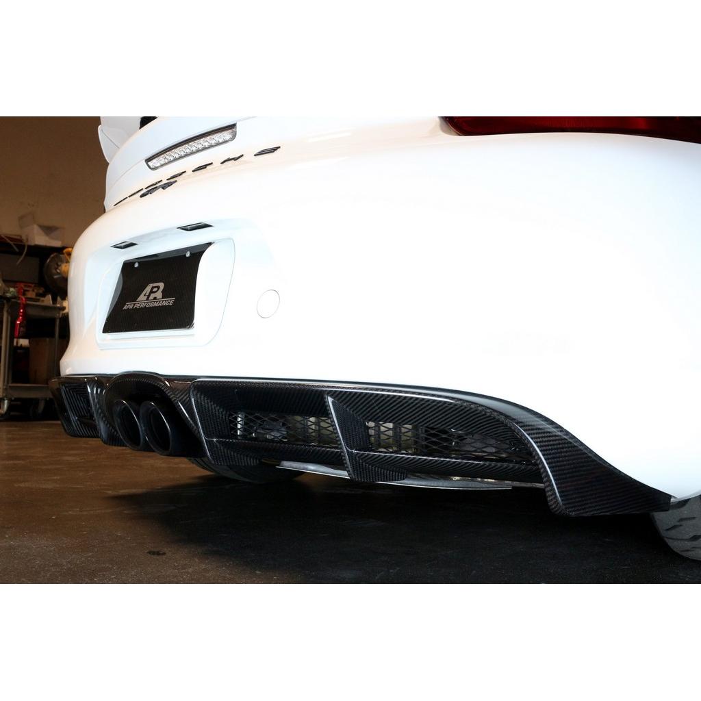 Porsche 981 Cayman GT4 Carbon Fiber Rear Diffuser 2015-2016-Rear Diffuser-Grocery Getter Performance