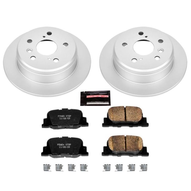 Power Stop 00-01 Lexus ES300 Rear Z17 Evolution Geomet Coated Brake Kit-Brake Kits - Performance Blank-Grocery Getter Performance