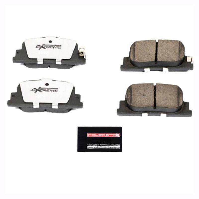 Power Stop 00-01 Lexus ES300 Rear Z26 Extreme Street Brake Pads w/Hardware-Brake Pads - Performance-Grocery Getter Performance