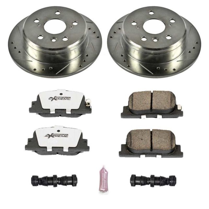 Power Stop 00-01 Lexus ES300 Rear Z26 Street Warrior Brake Kit-Brake Kits - Performance D&S-Grocery Getter Performance