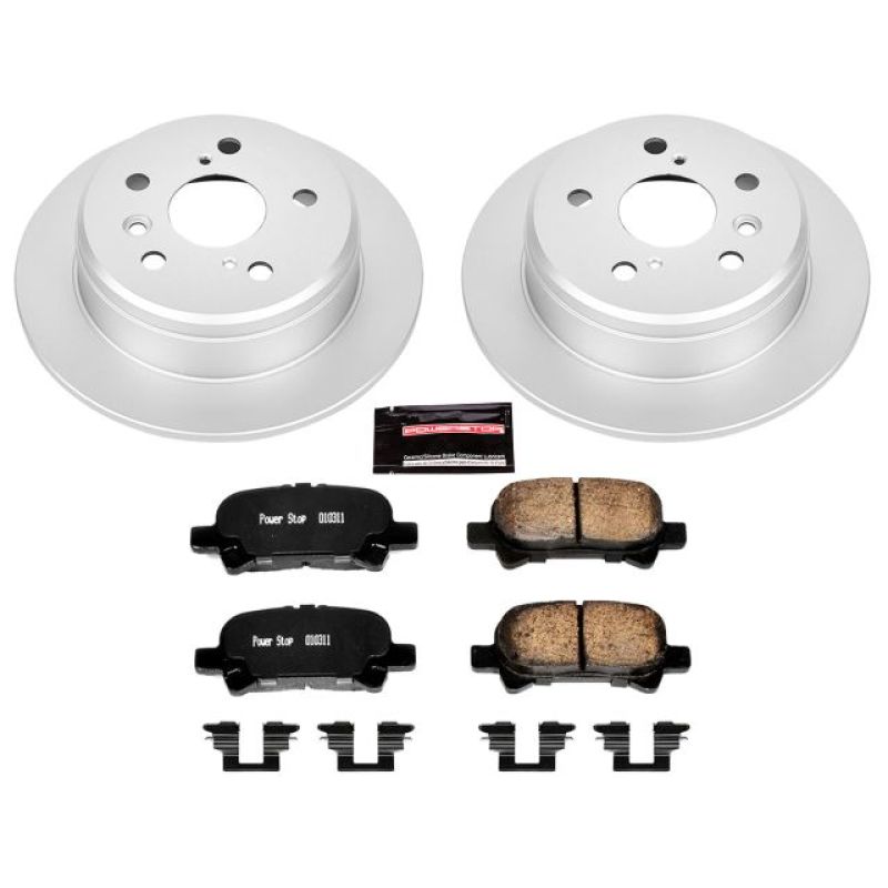 Power Stop 00-01 Toyota Camry Rear Z17 Evolution Geomet Coated Brake Kit-Brake Kits - Performance Blank-Grocery Getter Performance