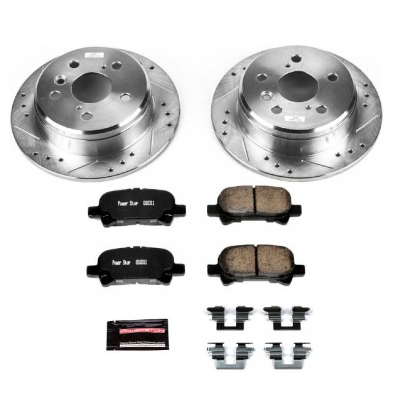Power Stop 00-01 Toyota Camry Rear Z23 Evolution Sport Brake Kit-Brake Kits - Performance D&S-Grocery Getter Performance