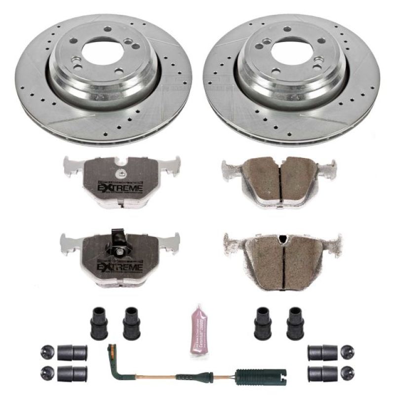 Power Stop 00-03 BMW M5 Rear Z26 Street Warrior Brake Kit-Brake Kits - Performance D&S-Grocery Getter Performance