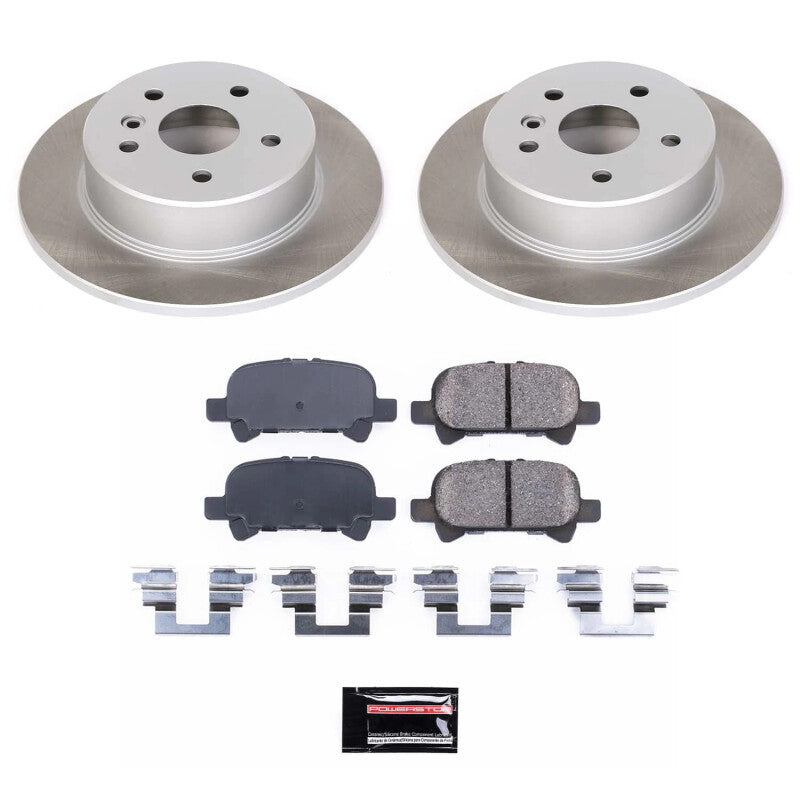 Power Stop 00-04 Toyota Avalon Rear Semi-Coated Rotor Kit-Brake Kits - Performance Blank-Grocery Getter Performance