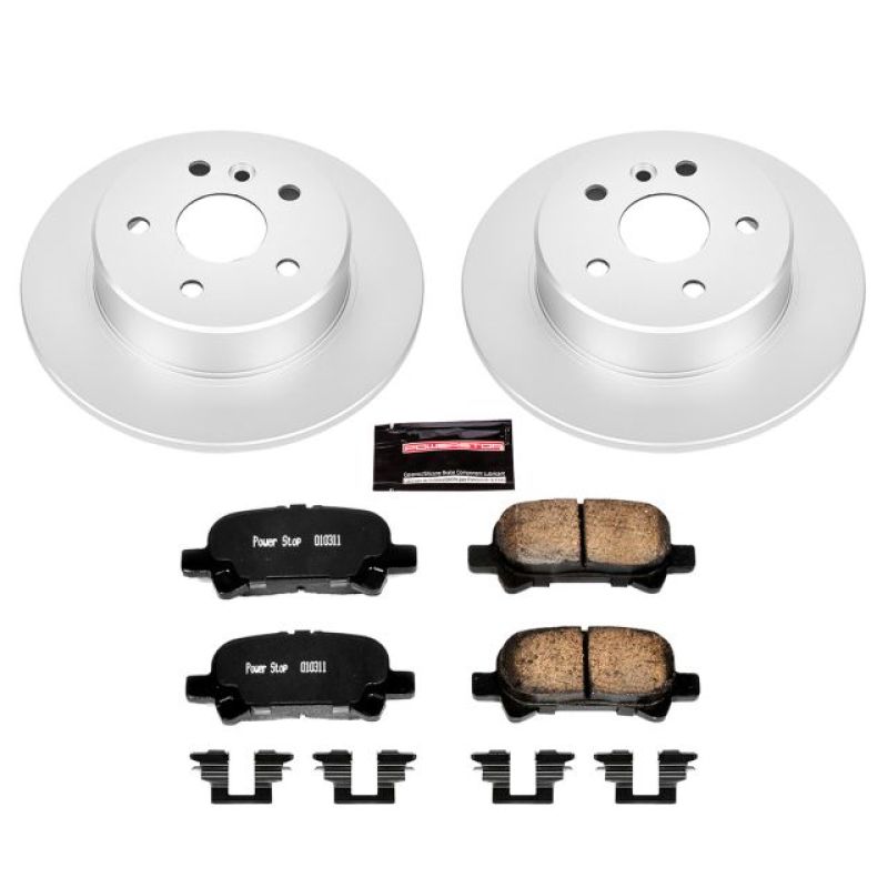 Power Stop 00-04 Toyota Avalon Rear Z17 Evolution Geomet Coated Brake Kit-Brake Kits - Performance Blank-Grocery Getter Performance