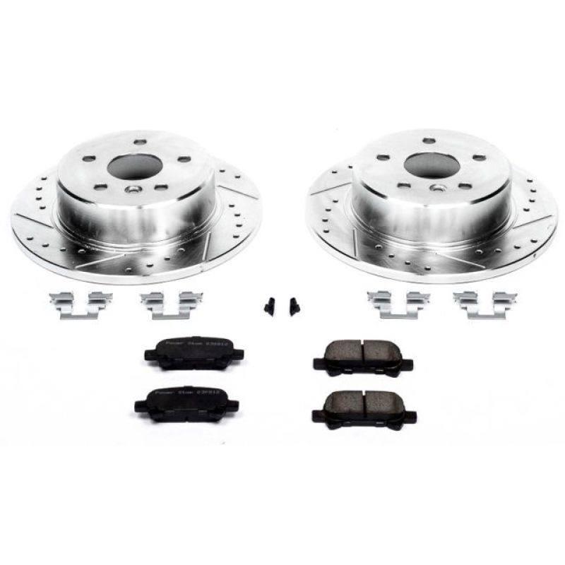 Power Stop 00-04 Toyota Avalon Rear Z23 Evolution Sport Brake Kit-Brake Kits - Performance D&S-Grocery Getter Performance