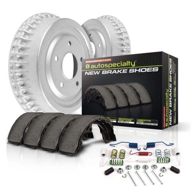 Power Stop 00-05 Toyota Echo Rear Autospecialty Drum Kit-Brake Drums-Grocery Getter Performance