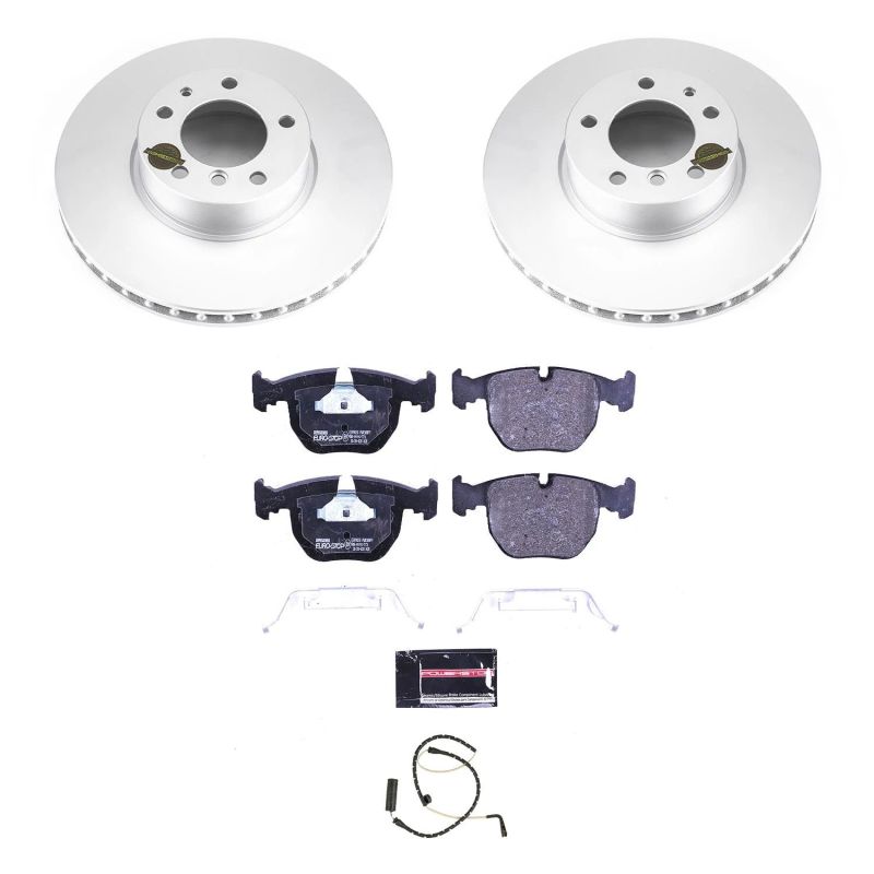 Power Stop 00-97 BMW 540i Front Euro-Stop Brake Kit-Brake Kits - OE-Grocery Getter Performance