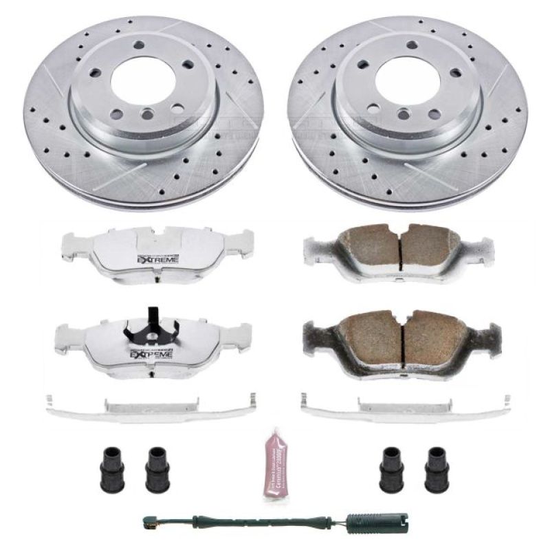 Power Stop 01-02 BMW Z3 Front Z26 Street Warrior Brake Kit-Brake Kits - Performance D&S-Grocery Getter Performance