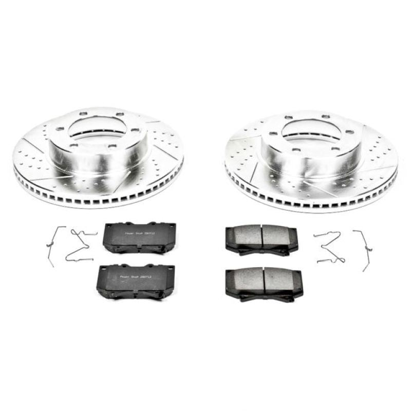 Power Stop 01-02 Toyota Sequoia Front Z23 Evolution Sport Brake Kit-Brake Kits - Performance D&S-Grocery Getter Performance