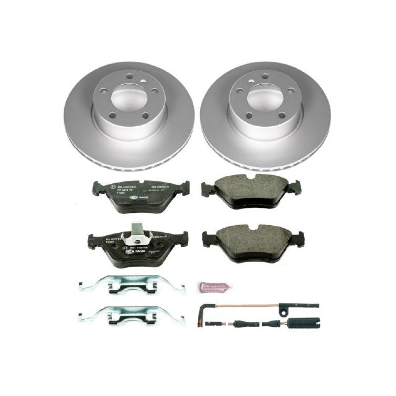 Power Stop 01-03 BMW 525i Front Euro-Stop Brake Kit-Brake Kits - OE-Grocery Getter Performance