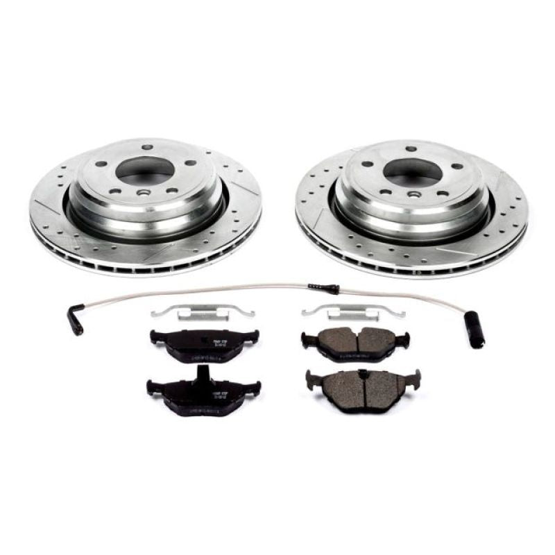 Power Stop 01-03 BMW 525i Rear Z23 Evolution Sport Brake Kit-Brake Kits - Performance D&S-Grocery Getter Performance