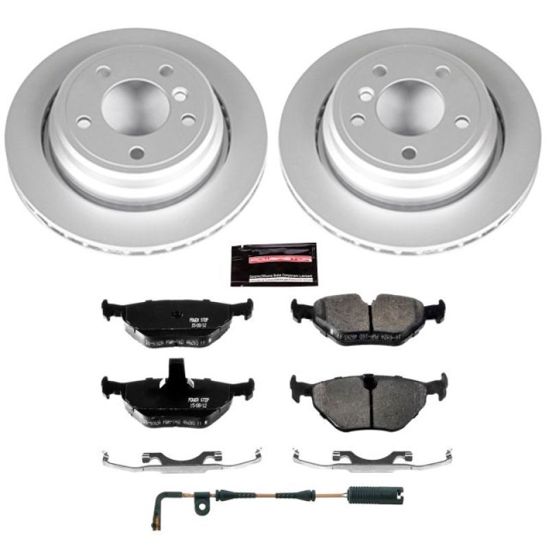 Power Stop 01-03 BMW 525i Rear Z23 Evolution Sport Coated Brake Kit-Brake Kits - Performance D&S-Grocery Getter Performance