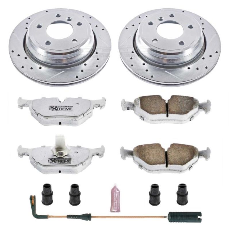 Power Stop 01-03 BMW 525i Rear Z26 Street Warrior Brake Kit-Brake Kits - Performance D&S-Grocery Getter Performance